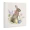 Stupell Industries Easter Bunny Rabbit Bow Spring Flowers & Eggs Wall Plaque Art
